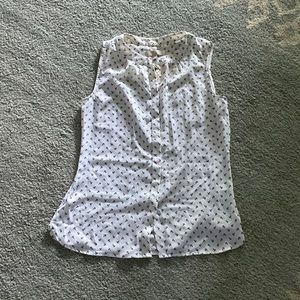 Cute anchor tank, size 4